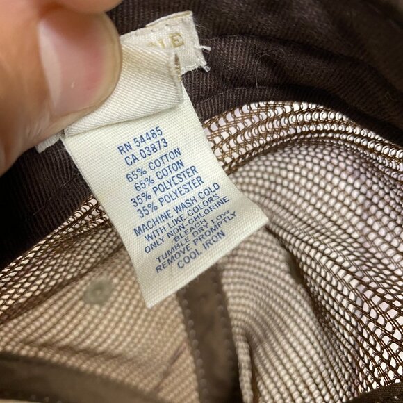 Vintage American Eagle Women Trucker Hat Mesh Cap Snapback Brown White Foam - Picture 9 of 10